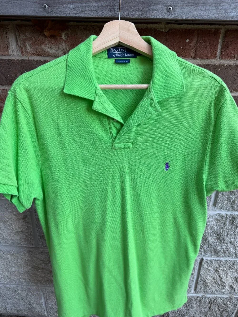 Ralph Lauren Polo Brand Polo Shirt Lime Green Size Medium Mens